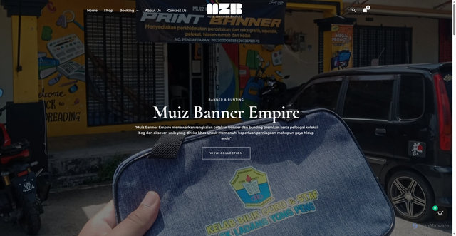Security scan screenshot of https://muizbanner.com/?add-to-cart=177