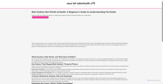 Security scan screenshot of https://terasinspiratifvision-dpjj88ku1r5n.edgeone.app/bob-hoskins-net-worth-at-death.html