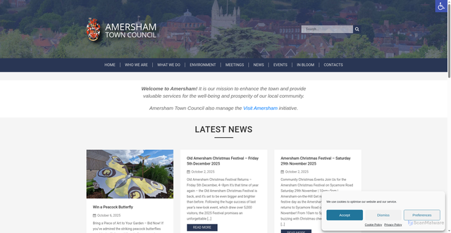 Security scan screenshot of https://amersham-tc.gov.uk/