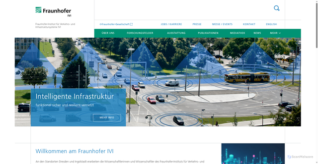 Security scan screenshot of https://www.ivi.fraunhofer.de/