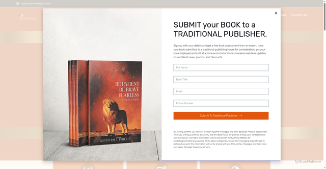 Security scan screenshot of https://booksidepress.com/