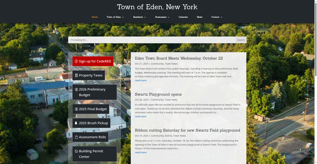 Security scan screenshot of https://edenny.gov/