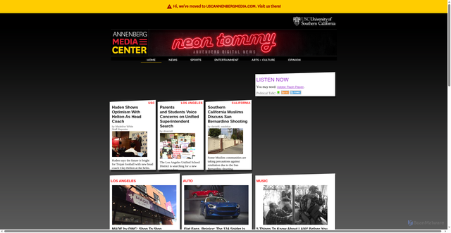 Security scan screenshot of https://www.neontommy.com