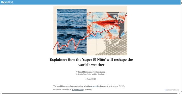 Security scan screenshot of https://interactive.carbonbrief.org/el-nino-explainer/index.html