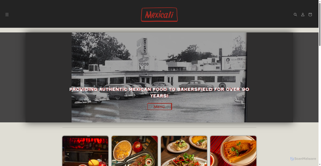 Security scan screenshot of https://mexicalirestaurant.co/