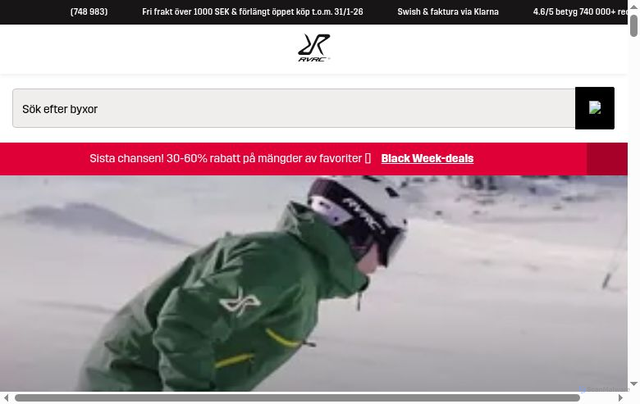 Security scan screenshot of https://www.revolutionrace.se/