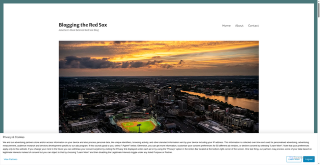Security scan screenshot of https://bloggingtheredsox.com/tag/alex-hoppe/