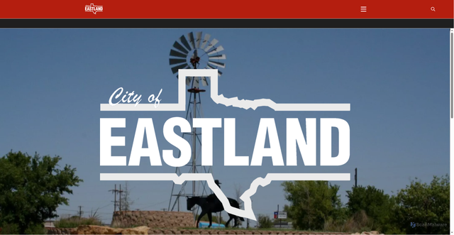 Security scan screenshot of https://eastlandtexas.gov/