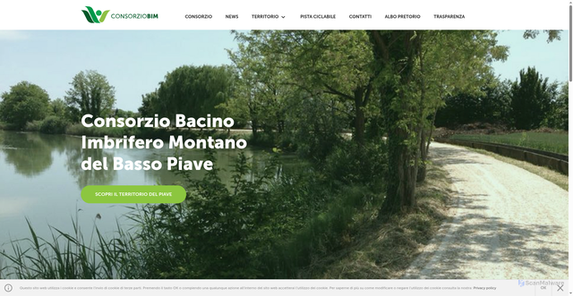 Security scan screenshot of https://www.consorziobim.com/