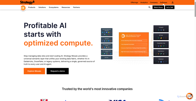 Security scan screenshot of https://microstrategy.com
