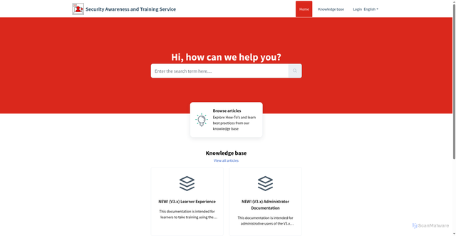 Security scan screenshot of https://helpdesk.ftnt.info