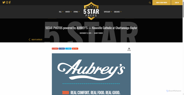 Security scan screenshot of https://www.5starpreps.com/articles/5star-photos-powered-by-aubreys-knoxville-catholic-at-chattanooga-baylor/