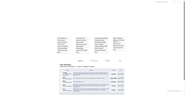 Security scan screenshot of https://myplan.com