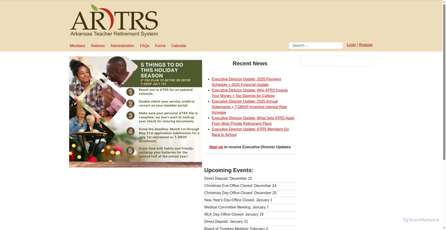 Security scan screenshot of https://www.artrs.gov/