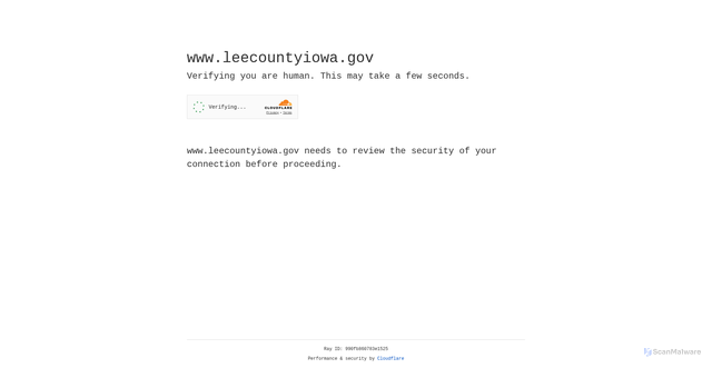 Security scan screenshot of https://www.leecountyiowa.gov/
