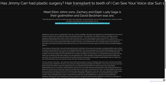 Security scan screenshot of https://hermesairporthugo-rgb805krlt.edgeone.app/16988-meet-elton-johns-sons-zachary-and-elijah-lady-gaga-is-their-godmother-and-david-beckham-was-onc.html