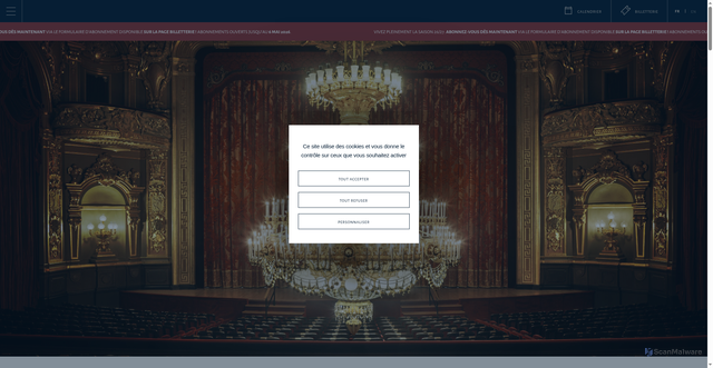 Security scan screenshot of https://www.opera.mc/