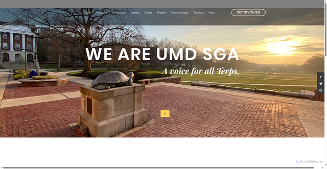 Security scan screenshot of https://www.umdsga.com/