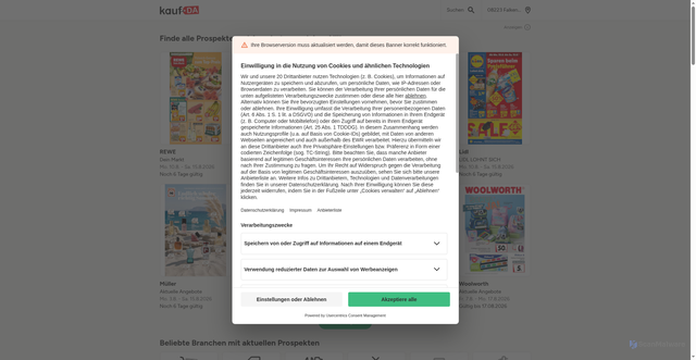 Security scan screenshot of https://www.kaufda.de