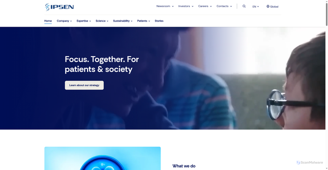 Security scan screenshot of https://ipsen.com