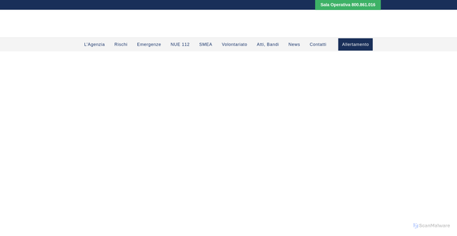 Security scan screenshot of https://protezionecivile.regione.abruzzo.it/