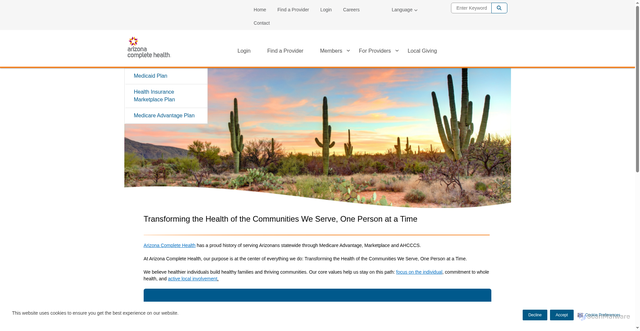 Security scan screenshot of https://www.azcompletehealth.com/