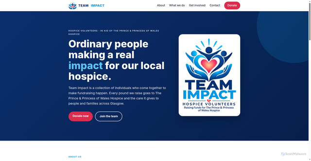 Security scan screenshot of http://teamimpact.pages.dev/