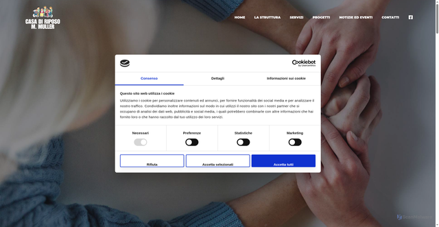 Security scan screenshot of https://www.casamuller.it/