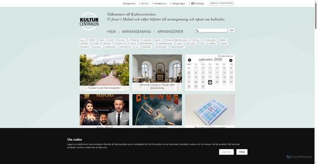 Security scan screenshot of https://kulturcentralen.nu