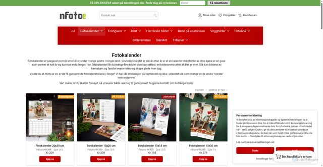 Security scan screenshot of https://nfoto.no/fotokalender/?utm_source=nfoto.no&utm_campaign=dbbd5e3eed-EMAIL_CAMPAIGN_2025_12_28_11_09&utm_medium=email&utm_term=0_-dbbd5e3eed-4832893&mc_cid=dbbd5e3eed&mc_eid=UNIQID