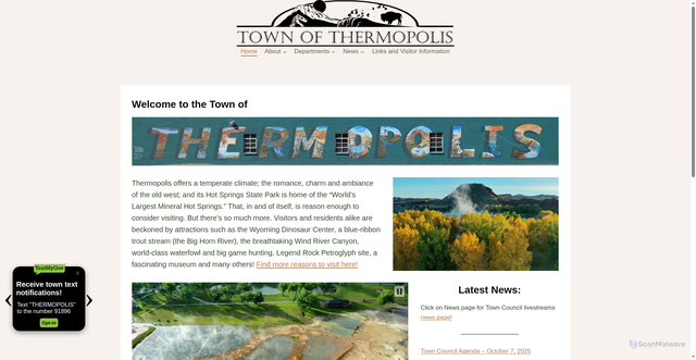 Security scan screenshot of https://thermopoliswy.gov/