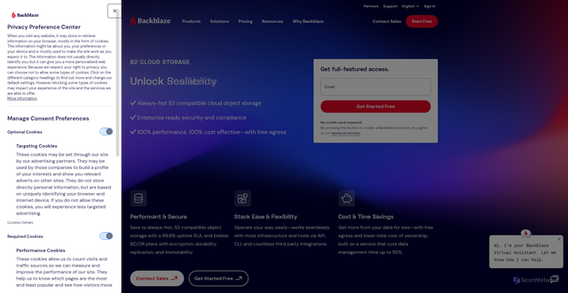 Security scan screenshot of https://f000.backblazeb2.com