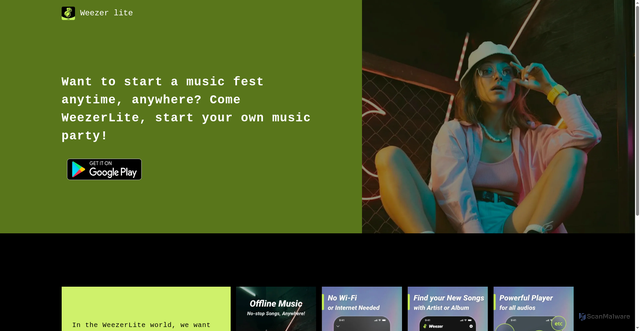Security scan screenshot of https://weezerlite.com