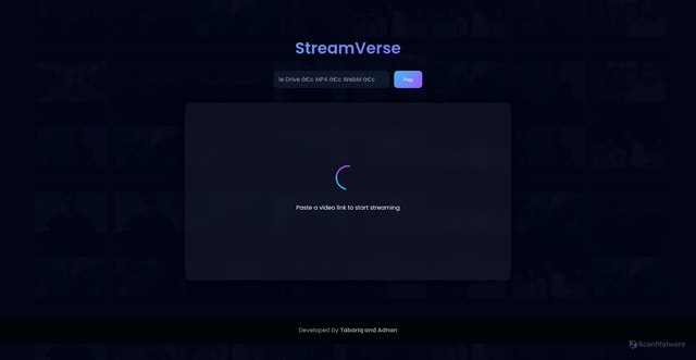 Security scan screenshot of https://stream-verse-v3lu4zra1l.edgeone.app/