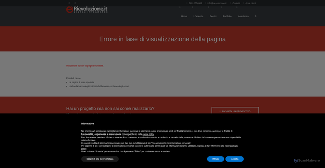 Security scan screenshot of https://www.apspgrigno.it/