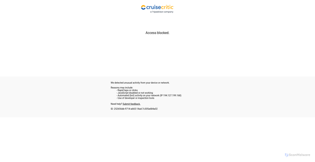 Security scan screenshot of https://www.cruisecritic.com/articles/12-reasons-i-love-viking-ocean-cruise-ships