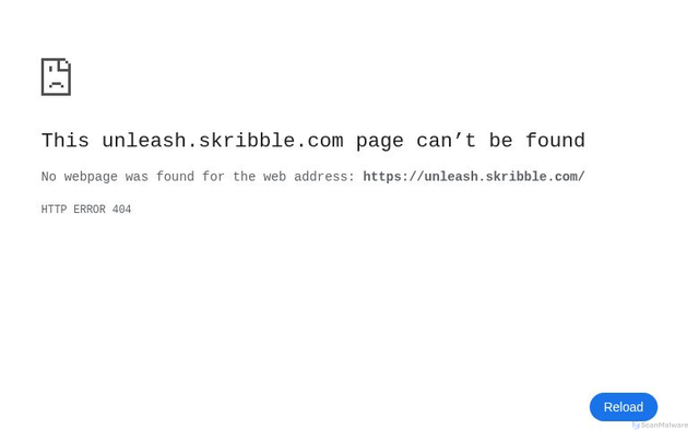 Security scan screenshot of https://unleash.skribble.com