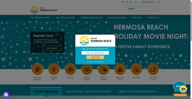 Security scan screenshot of https://www.hermosabeach.gov/