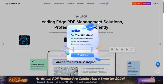 Security scan screenshot of https://pdfreaderpro.com