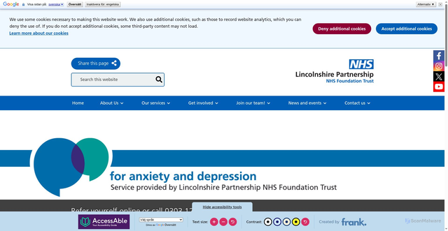 Security scan screenshot of https://www.lpft.nhs.uk/