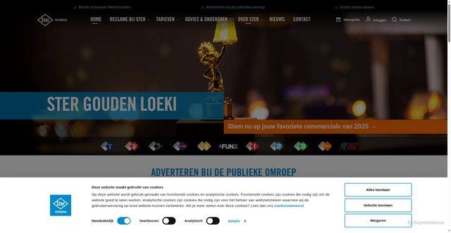 Security scan screenshot of https://ster.nl