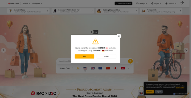 Security scan screenshot of https://ubuy.ge