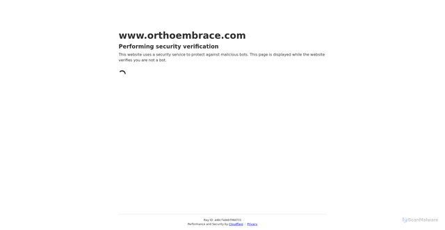 Security scan screenshot of https://www.orthoembrace.com/dental-services