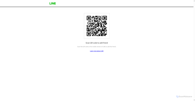Security scan screenshot of https://line.me/ti/p/ELJDgkMzxu