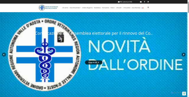 Security scan screenshot of https://www.veterinari.vda.it