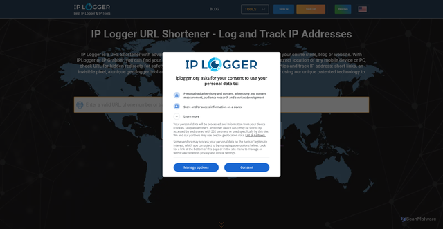 Security scan screenshot of ab.dns-finder.com