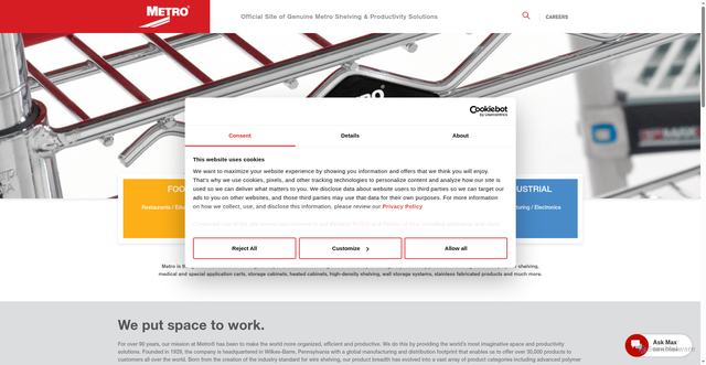 Security scan screenshot of https://metro.com/?srsltid=AfmBOor05iWxy6dYbn0TCOeJrPbUxwszVxFLr8Vpc51seOZ6Svy-5HSA