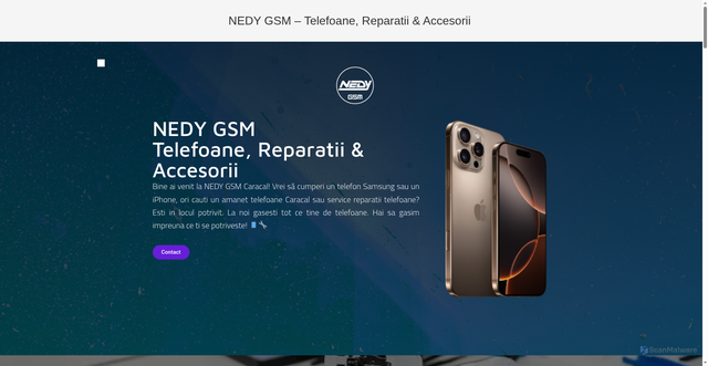 Security scan screenshot of https://nedy.ro