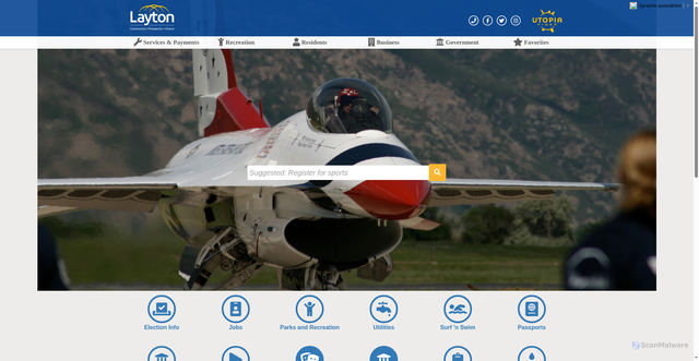 Security scan screenshot of https://www.laytoncity.org/LC