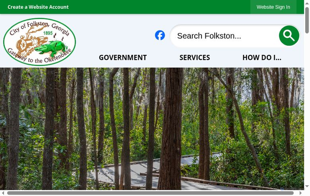 Security scan screenshot of https://www.cityoffolkston-ga.gov/